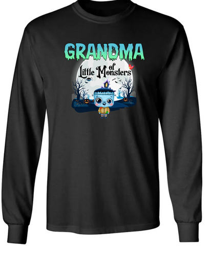 Personalized Grandma Halloween Shirt, Custom Grandma Little Of Monsters cute Halloween, Gift For Mimi, Nana, Gigi, Halloween Gift