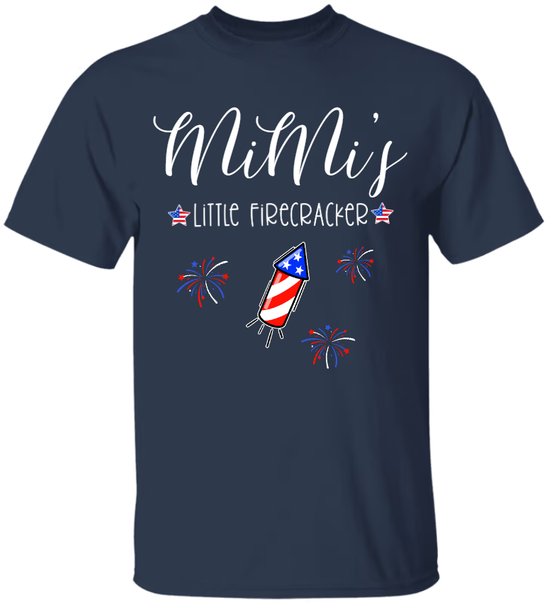 Mimi's Little Firecrackers 4th Of July, Custom Grandma With Kids V2 TH