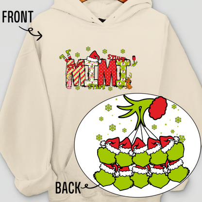 Personalized Nickname Grandma, Mom And Kids Names Christmas 2024 Hoodie