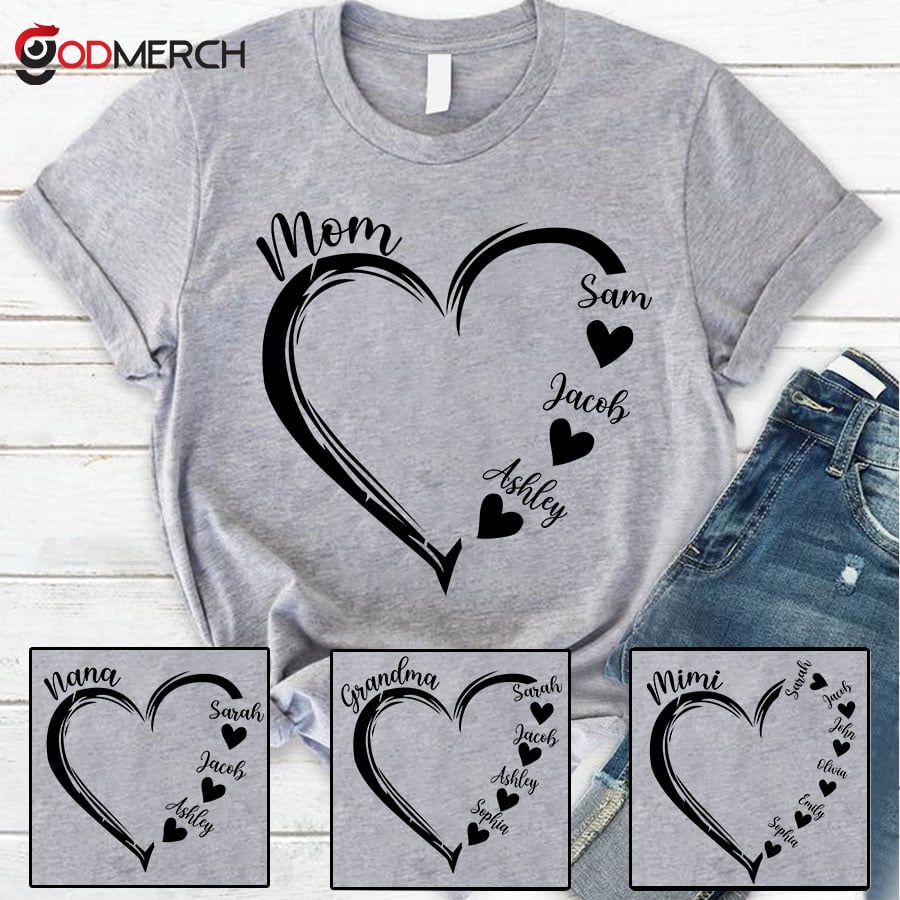 Personalized Mom and Kids T-Shirt, Best Gifts For Mother's Day, Custom New Mom Gift, Gift For New Mom