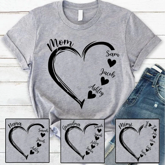 Personalized Mom and Kids T-Shirt, Best Gifts For Mother's Day, Custom New Mom Gift, Gift For New Mom