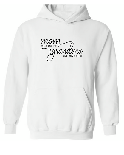 Personalized Mom Est Grandma Est Shirt, Custom Mom Grandma Est Shirt, Gift For Grandma, Mother's Day Gift TH