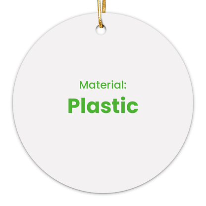 Always With You Holly Branch Cardinal Memorial Photo Personalized Circle Ornament