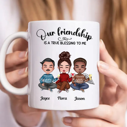 Our Friendship Is A True Blessing To Me - Personalized Mug (N) - The Next Custom Gift