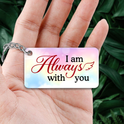 Family Memorial Colorful Background Remembrance Gift Personalized Acrylic Keychain