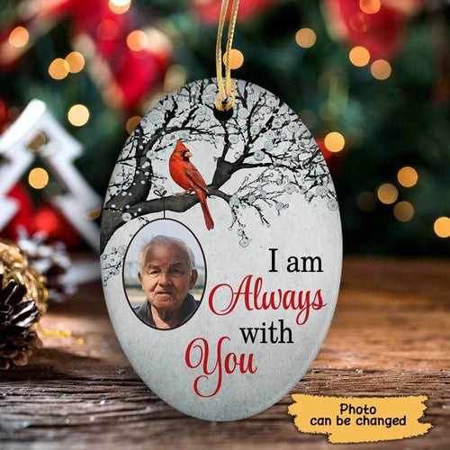 Always With You Blossom Tree Memorial Personalized Oval Ornament