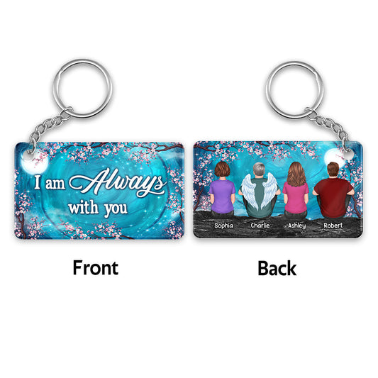 Blossom Moon Family Memorial Gift Sympathy Remembrance Keepsake Personalized Acrylic Keychain
