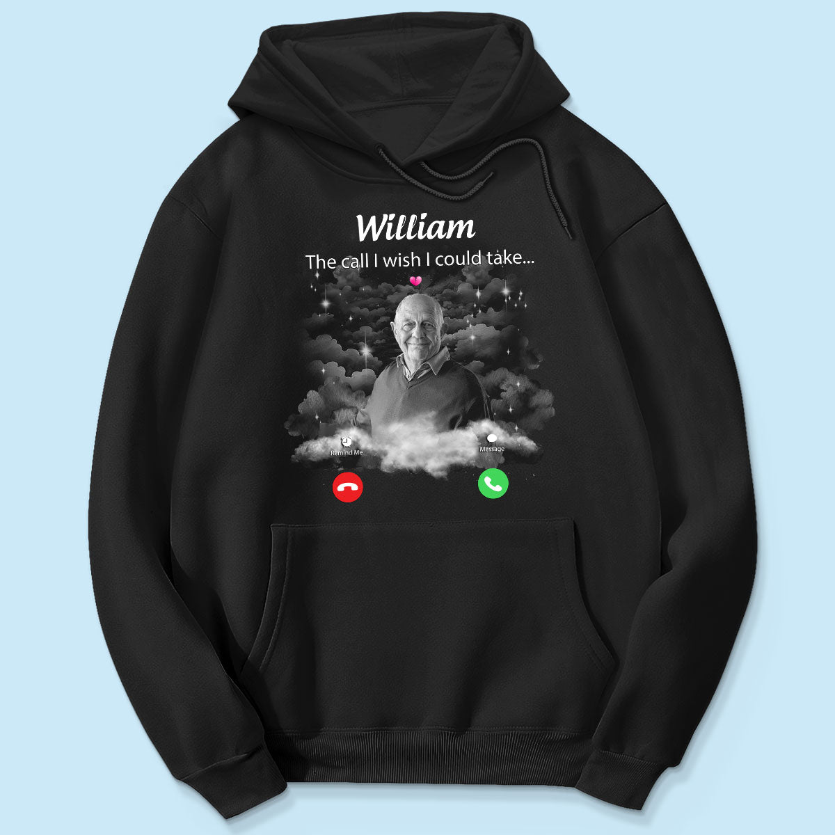 The Call I Wish I Could Take Memorial Sympathy Gift Remembrance Keepsake Photo Inserted Personalized Shirt