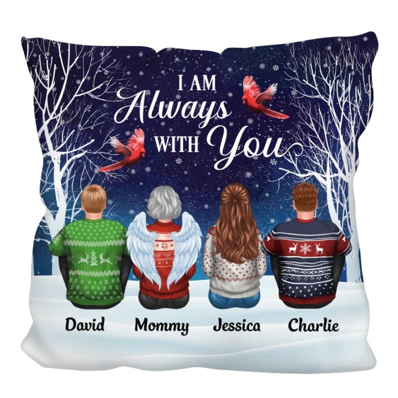 Always With You Family Memorial Snow Personalized Pillow (Insert Included)