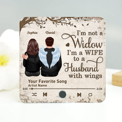Always With You Couple Back View Under Tree Memorial Keepsake Sympathy Gift Personalized Music Fridge Magnet