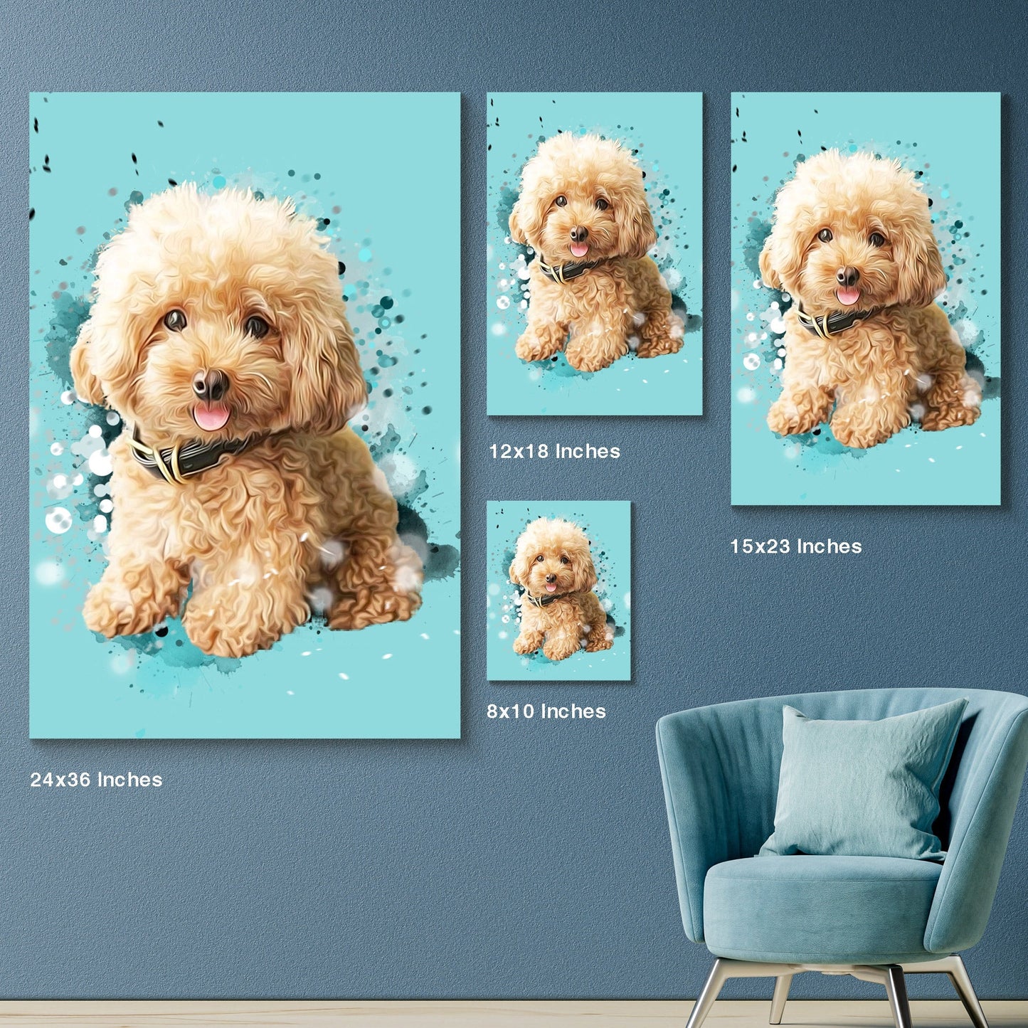 Personalized Pet Art - Canvas - Pet on Canvas