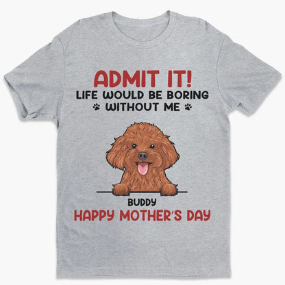 Pet Lovers - Admit It! Life Would Be Boring Without Us - Personalized Unisex T - shirt (VT) - The Next Custom Gift