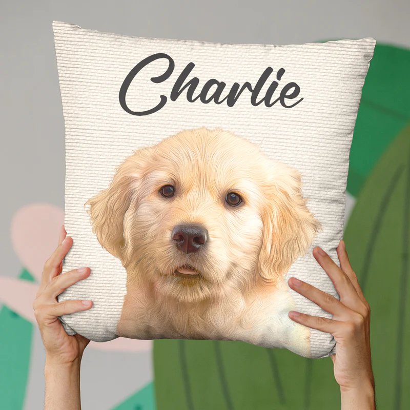 Pet Lovers - Custom Photo I Love My Dog - Dog & Cat - Personalized Custom Pillow (AQ) - The Next Custom Gift