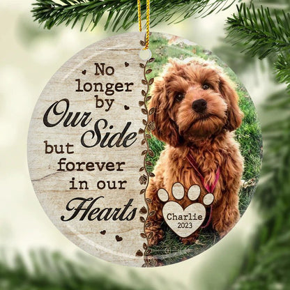 Pet Lovers - Custom Photo No Longer By Our Side - Personalized Car Ornament - The Next Custom Gift