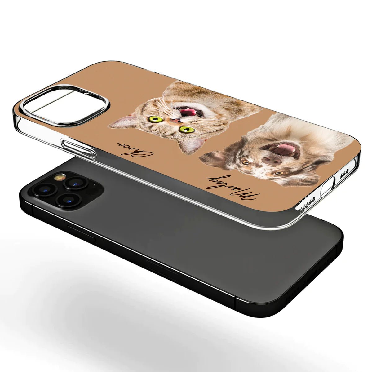 Pet Lovers - Custom Photo Your Dogs Cats - Personalized Clear Phone Case - The Next Custom Gift