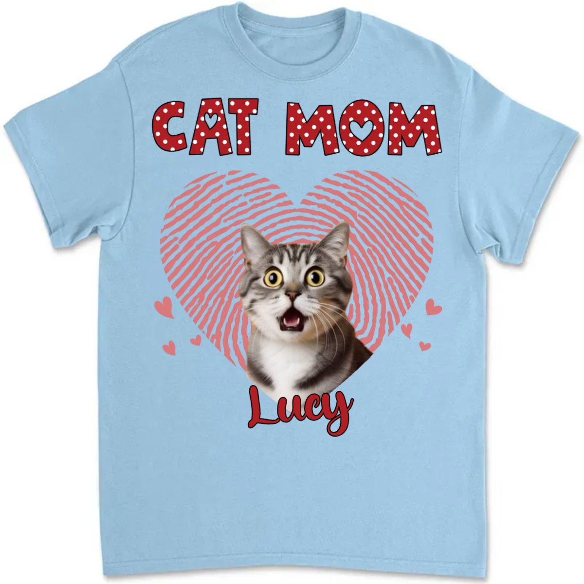 Pet Lovers - Dog Mom Cat Mom Personalized Custom Photo Dog Cat - Personalized Unisex T - shirt - The Next Custom Gift