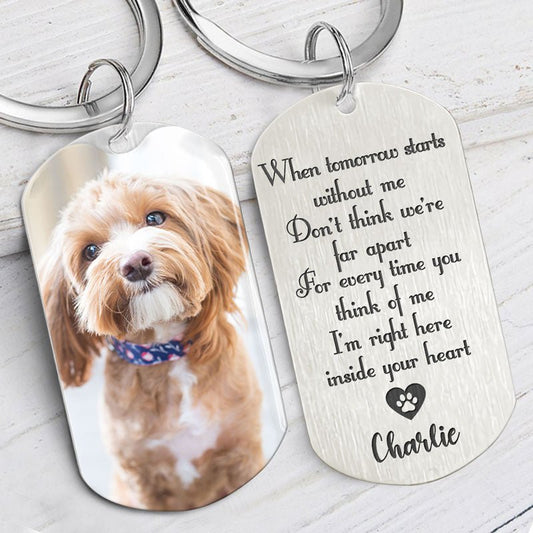 Pet Lovers - Inside Your Heart - Personalized Keychain (HJ) - The Next Custom Gift