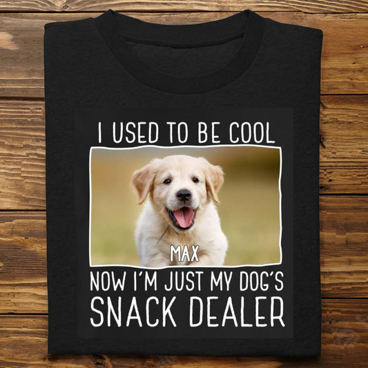 Pet Lovers - Now I'm Just My Dogs' Snack Dealer - Personalized T - Shirt(NV) - The Next Custom Gift
