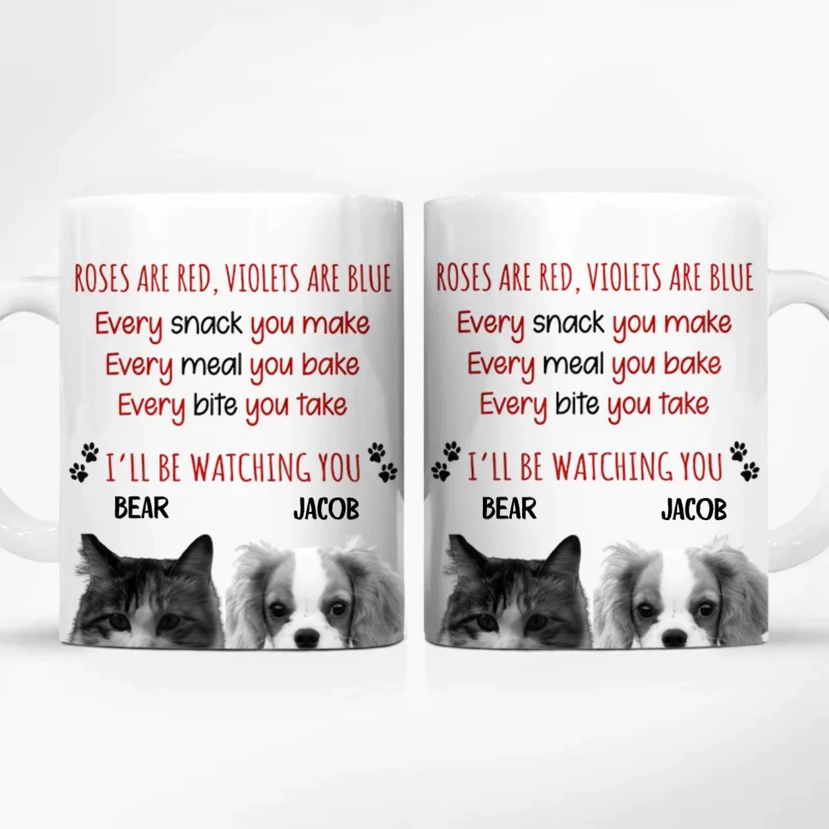 Pet Lovers - Roses Are Red Violets Are Blue - Personalized Mug (TL) - The Next Custom Gift