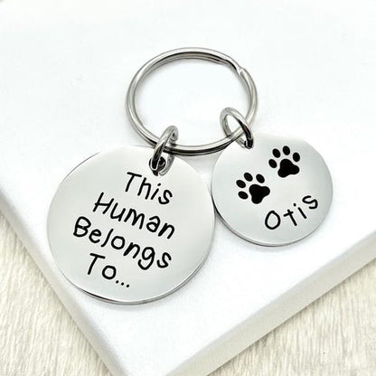 Pet Lovers - This Cat Mom Dog Mom Belongs To - Personalized Keychain - The Next Custom Gift