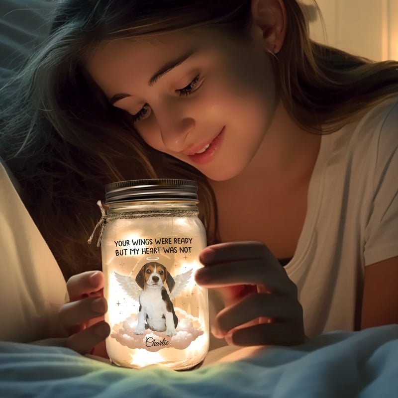 Pet Lovers - You Were My Favorite Hello & My Hardest Goodbye - Personalized Jar Light - The Next Custom Gift