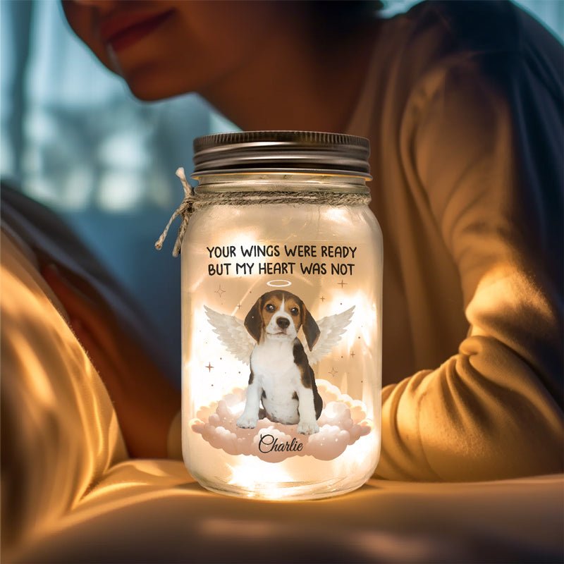 Pet Lovers - You Were My Favorite Hello & My Hardest Goodbye - Personalized Jar Light - The Next Custom Gift