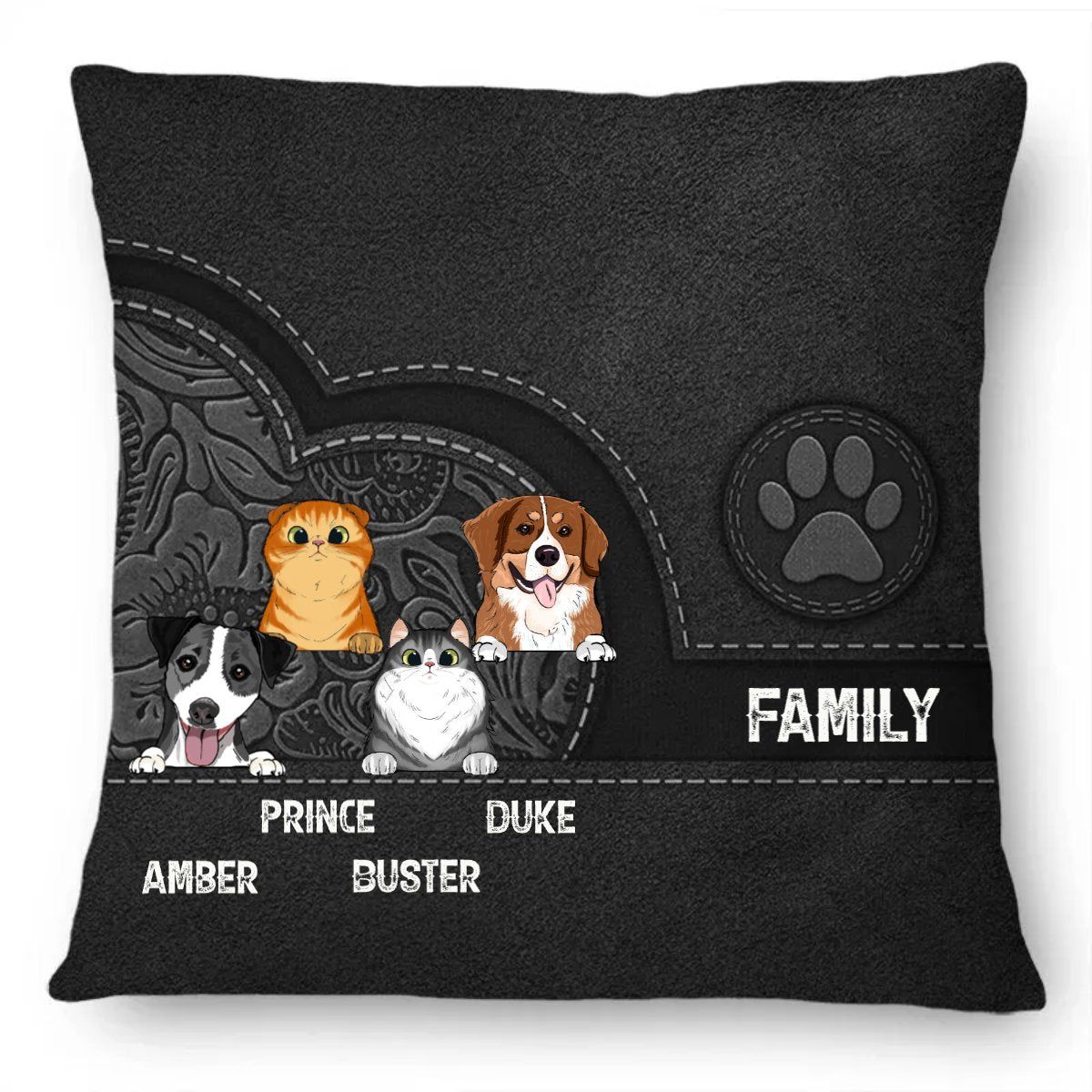 Pet Lovets - Cute Dogs And Cats Aesthetic Pattern - Birthday, Loving Gift For Pet Lovers, Dog Mom, Cat Mom - Personalized Pillow (AQ) - The Next Custom Gift