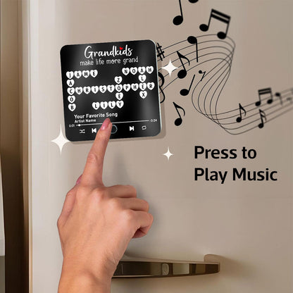 The Greatest Gift You Ever Know Crossword Puzzle Art Gift For Grandma Personalized Music Fridge Magnet