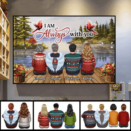 I‘m Always With You Lake View Memorial Personalized Horizontal Poster