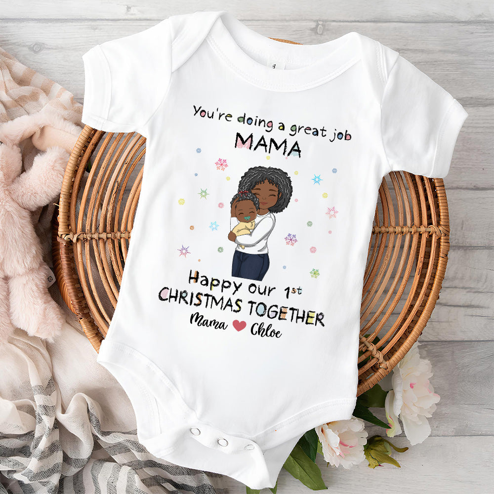 You're Doing A Great Job Merry Christmas - Personalized Custom Baby Onesie