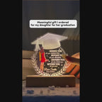 Graduation - Behind You All Your Memories - Personalized Shape Warm LED Night Light