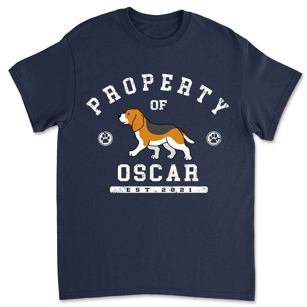 Dog Property - Personalized Custom Unisex T-shirt