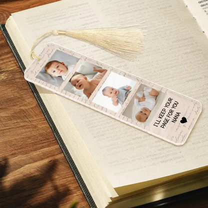 Custom Photo We'll Keep Your Page For You - Personalized Acrylic Bookmark