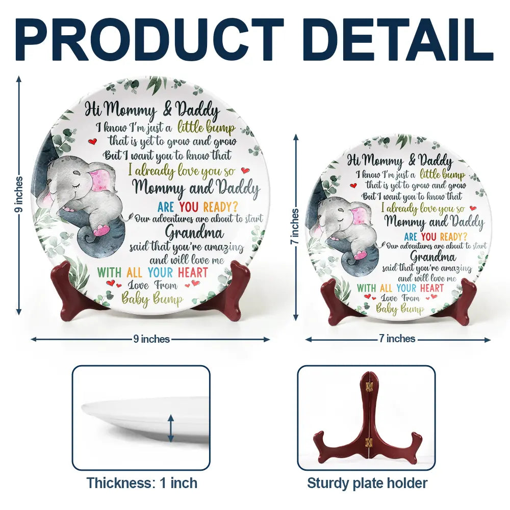 Our Adventures Are About To Start - Personalized Ceramic Plate