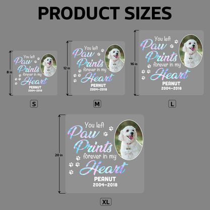 No Longer By My Side But Forever In My Heart Pet Memorial Personalized Decal