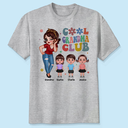 Cool Grandma Club Personalized Shirt, Gift For Grandma