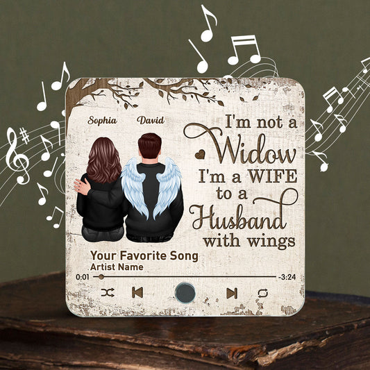 Always With You Couple Back View Under Tree Memorial Keepsake Sympathy Gift Personalized Music Fridge Magnet