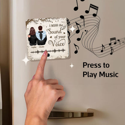 Always With You Couple Back View Under Tree Voice Message Keepsake Sympathy Gift Personalized Music Fridge Magnet