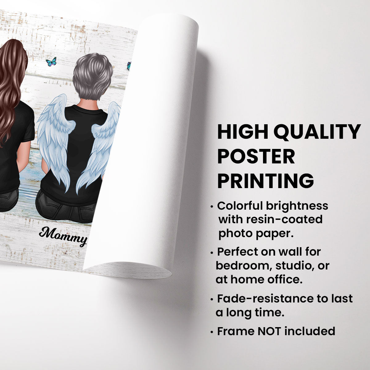 Someone We Love Is In Heaven Memorial Sympathy Gift Personalized Poster