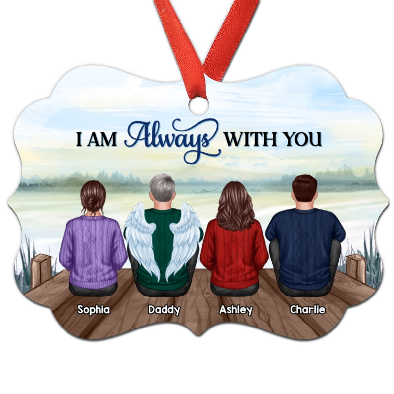 Lake View Always With You Family Memorial Keepsake Personalized Christmas Ornament