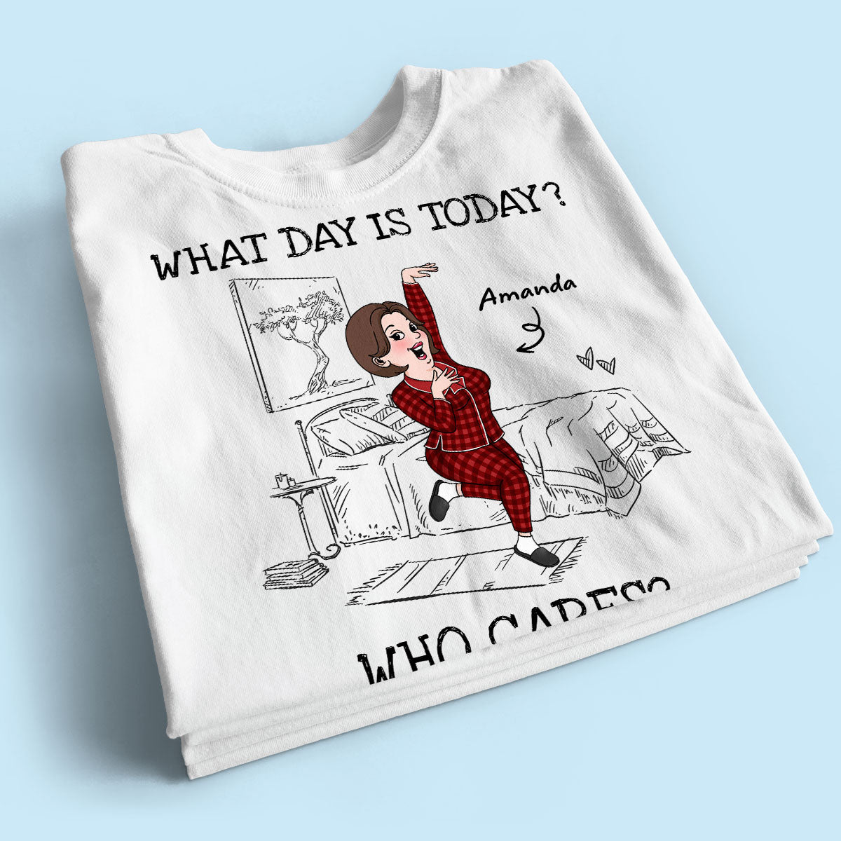 What Day Is Today Who Cares Personalized Shirt, Funny Retirement Gift For Colleagues, Mom, Dad
