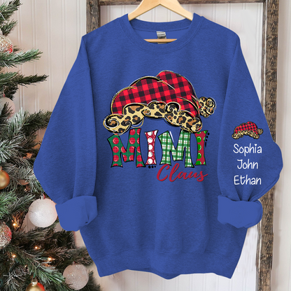 Mimi Claus Christmas And Grandkids Sweatshirt