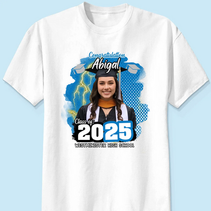 Personalized Congratulations Graduation Family Matching Shirt, Eco-Friendly Print Type, 100% Cotton Shirt