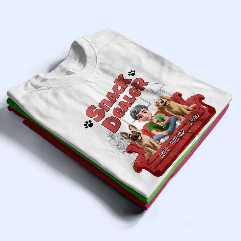Treat Dealer 3D Effect Dogs - Personalized T Shirt