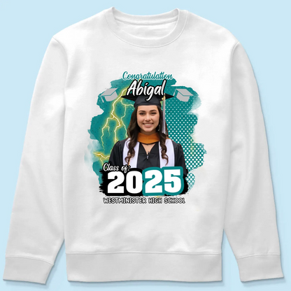 Personalized Congratulations Graduation Family Matching Shirt, Eco-Friendly Print Type, 100% Cotton Shirt