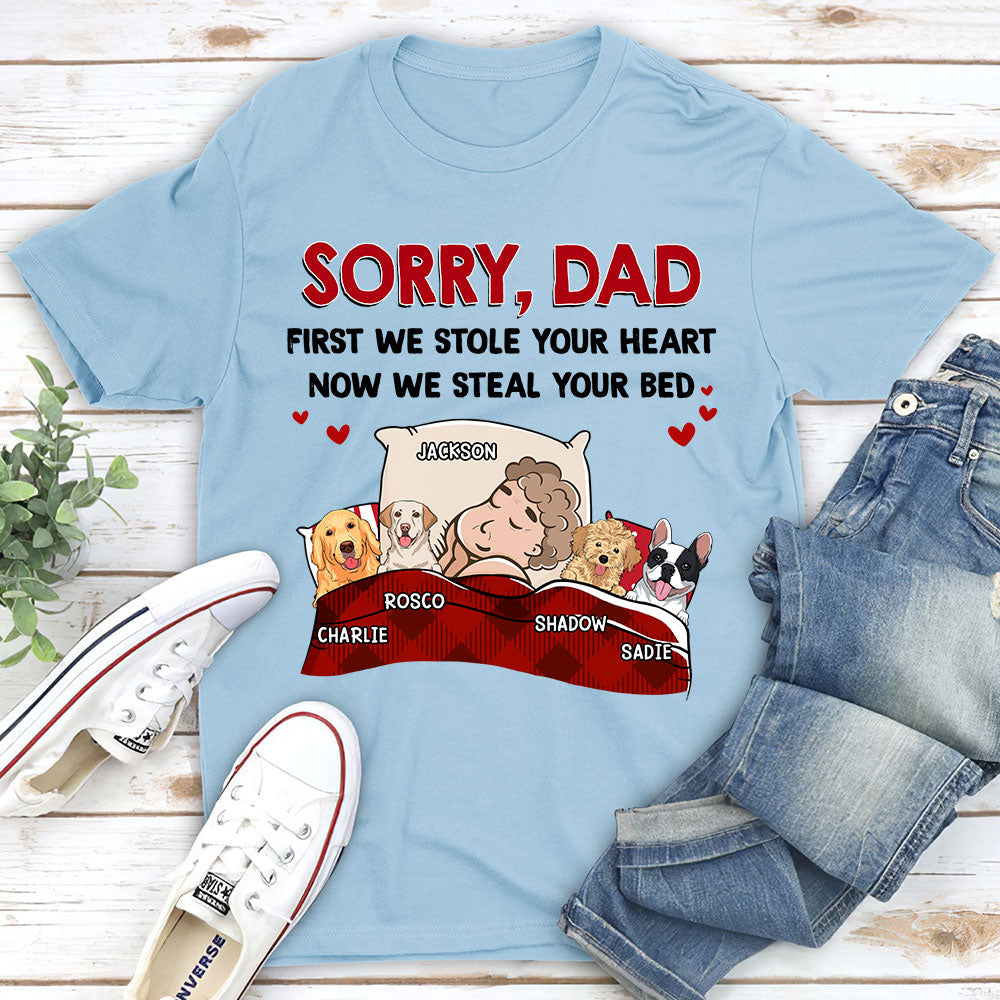 Sorry For Stealing Your Bed - Personalized Custom Unisex T-shirt