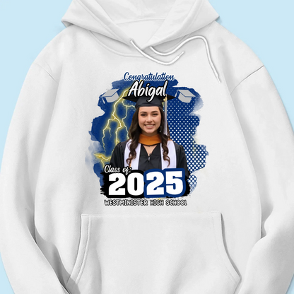 Personalized Congratulations Graduation Family Matching Shirt, Eco-Friendly Print Type, 100% Cotton Shirt