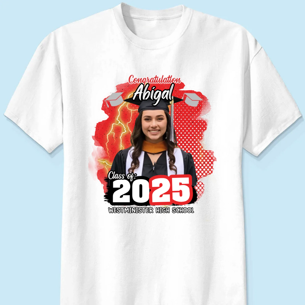 Personalized Congratulations Graduation Family Matching Shirt, Eco-Friendly Print Type, 100% Cotton Shirt