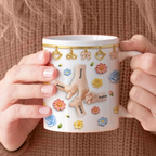 Kids Holding Mom's Hands - Personalized Mug - Gift For Mom
