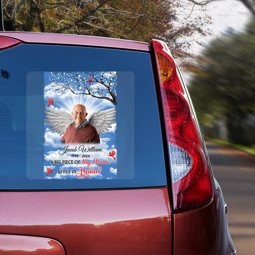 Big Piece Of My Heart Memorial Personalized Car Decal
